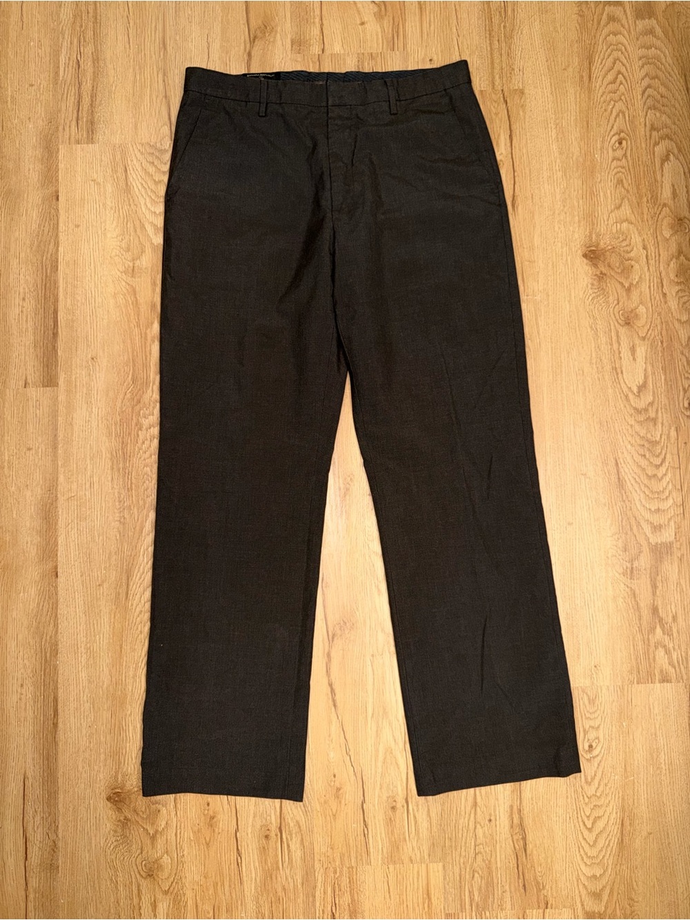 Banana Republic Men's Brown/Black Gray Dress Pants - Straight Cut